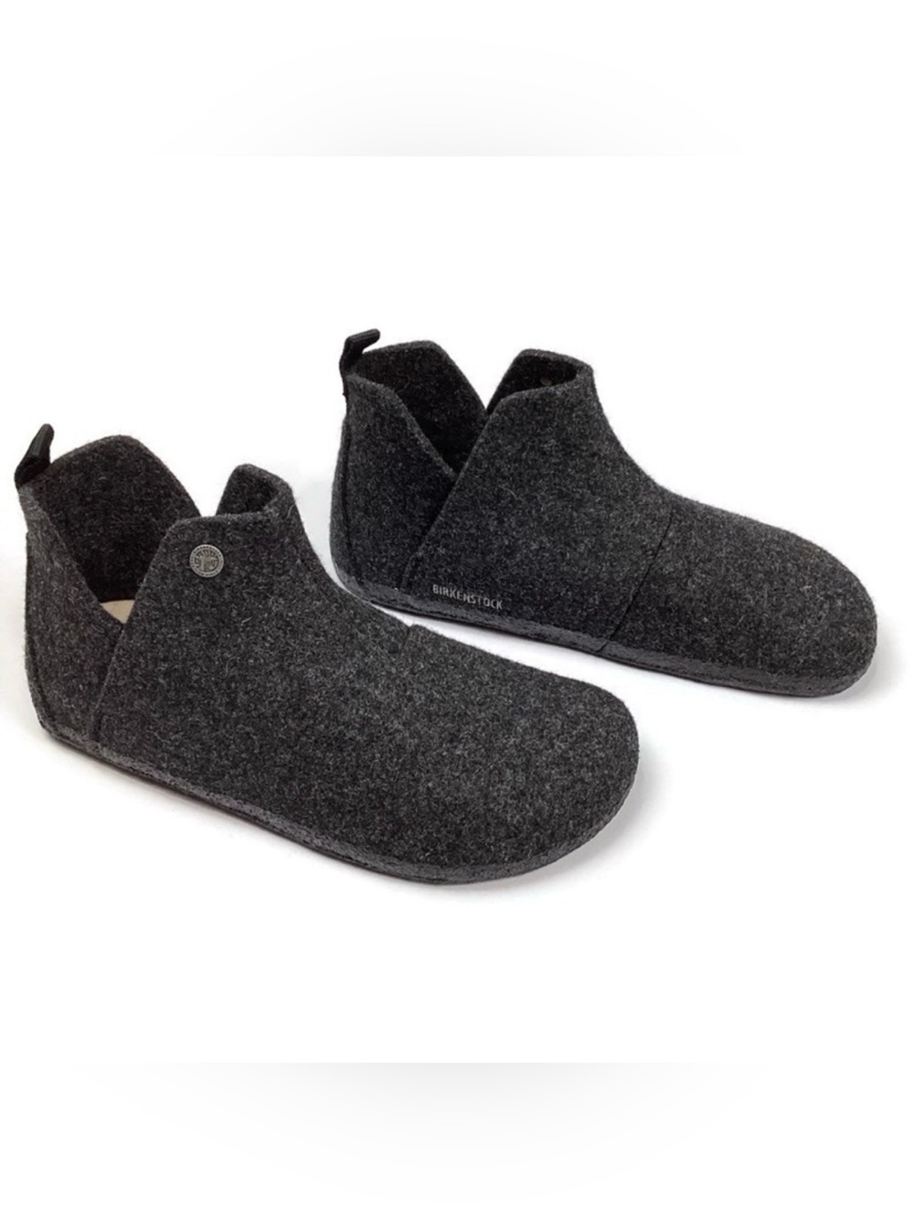Birkenstock Andermatt Wool Felt Gray Slipper Boots Mens 9 Womens 11 NWOT